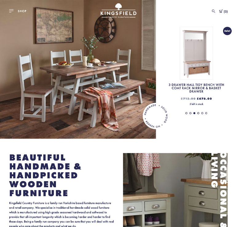 Kingsfield Country Furniture Website